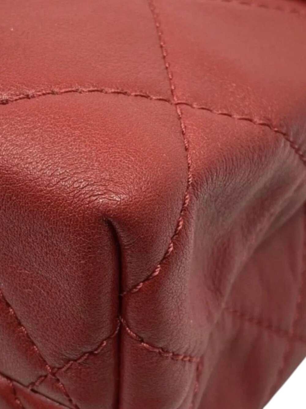 7803164CR T6 Chanel Shoulder Bag Red Leather - Picture 8 of 12